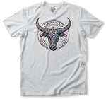 T-shirt Bull Head Pattern