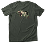 T-Shirt - Camo Bull